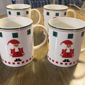 Set of 4 Rare Vintage Domo Style for Georges Briard "Nutcracker Parade" Mugs
